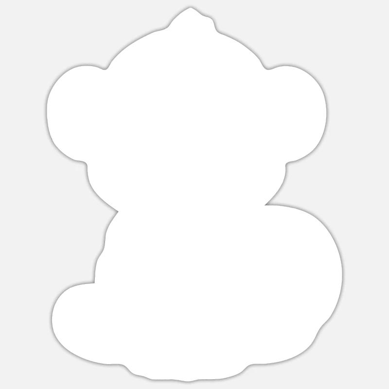 Baboon monkey - Sticker size S (10 x 10 cm) - white matte