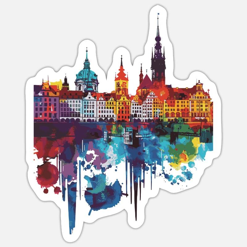 Wroclaw - Sticker size S (10 x 10 cm) - white matte