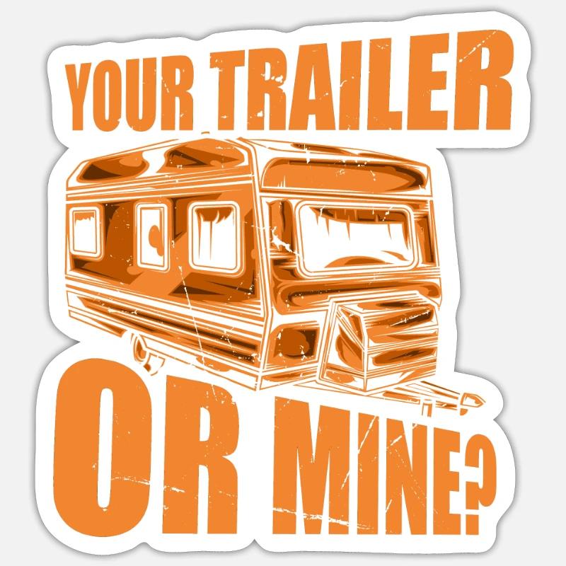 Ihr Anhänger Oder Meiner - Sticker Größe S (10 x 10 cm) - Mattweiß