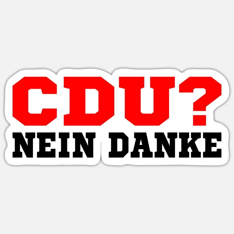 Cdu Sticker Größe S (10 x 10 cm)