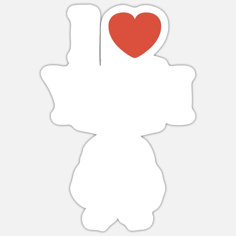 Yeti - Sticker taille S (10 x 10 cm) - blanc mat
