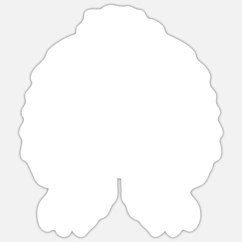 Yeti - Sticker taille S (10 x 10 cm) - blanc mat