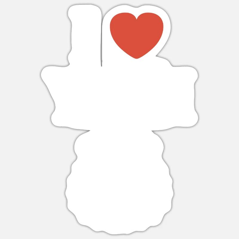 Yeti - Sticker taille S (10 x 10 cm) - blanc mat