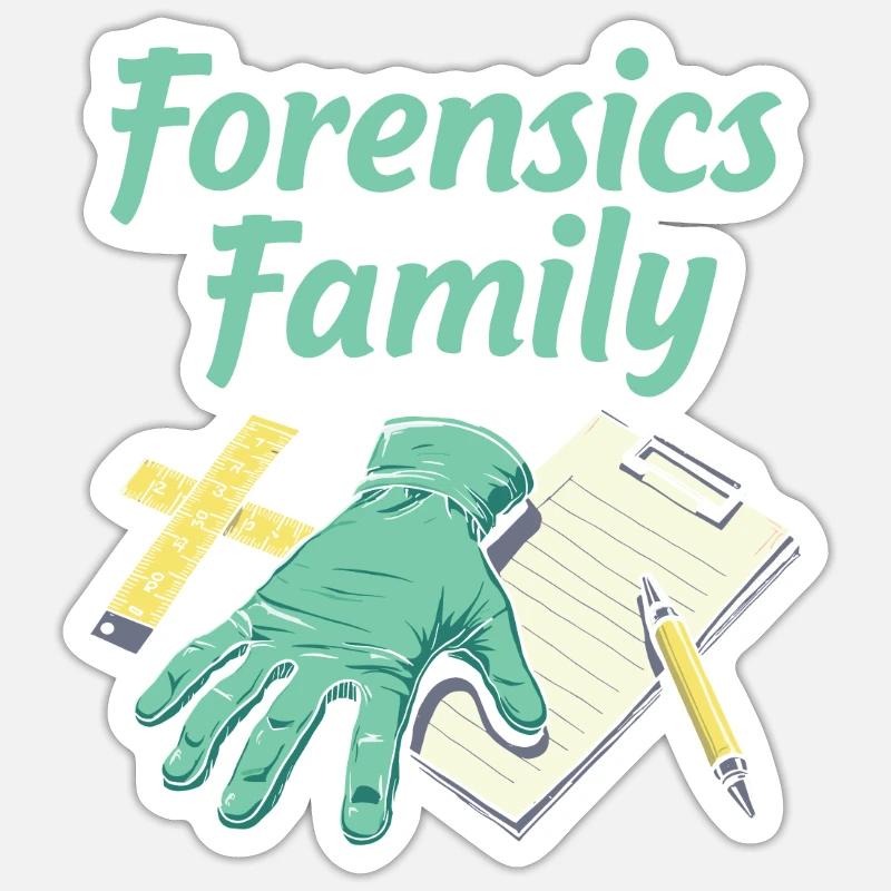 Forensischer Techniker Team Sticker Größe S (10 x 10 cm)