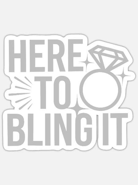 Ring Dude Hochzeitszeremonie Ring Guy - Sticker Größe S (10 x 10 cm) - Mattweiß