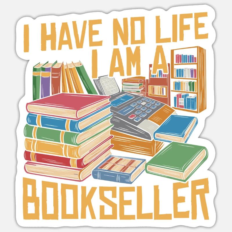 Libraire Sticker taille S (10 x 10 cm)