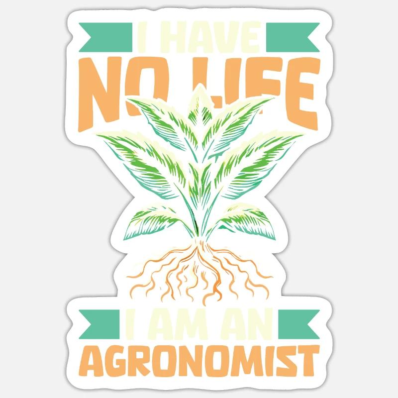Agronomist - Sticker size S (10 x 10 cm) - white matte
