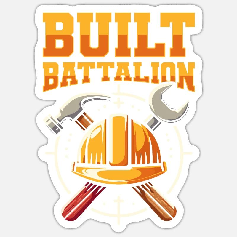 Civil Engineer Team - Sticker size S (10 x 10 cm) - white matte
