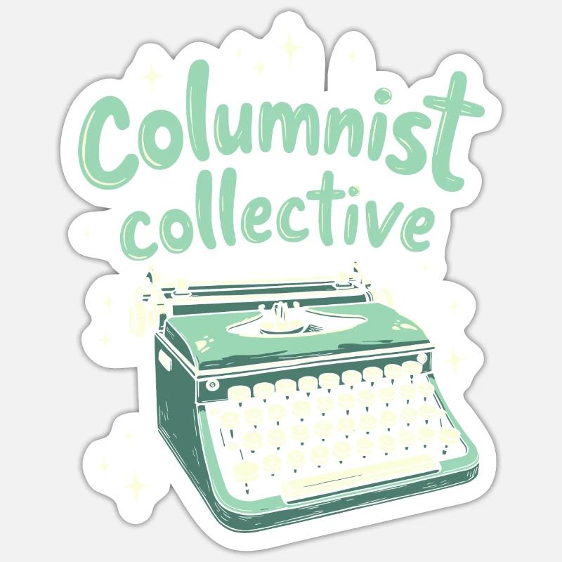 Columnist Team - Sticker size S (10 x 10 cm) - white matte