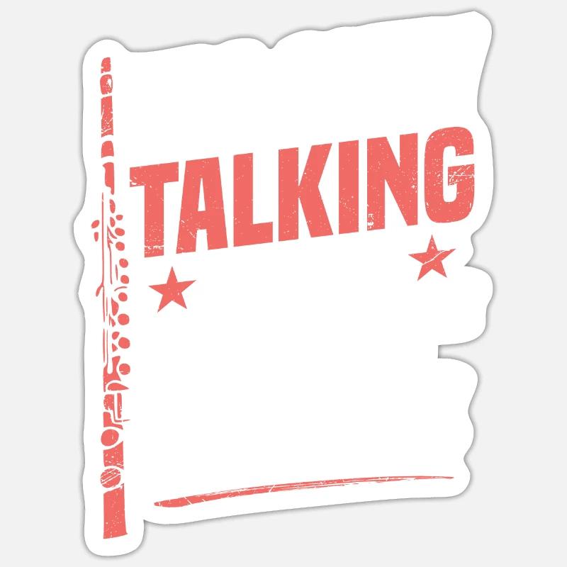 Piccolo: „ich Rede Nur Mit Dir, Wenn Du Weißt, Sticker Größe S (10 x 10 cm)