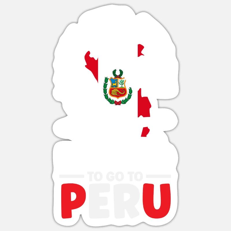 Peru Peruaner Geschenk Sticker Größe S (10 x 10 cm)