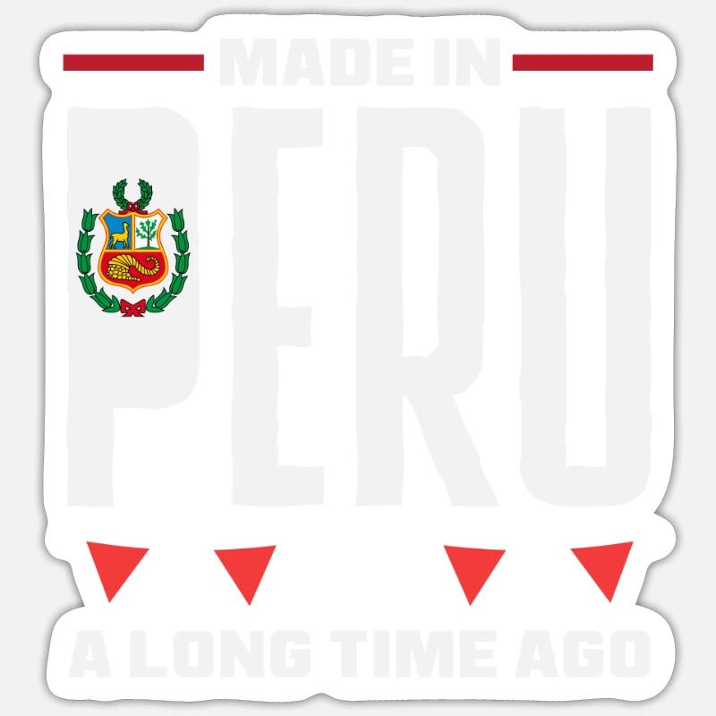 Peru Peruvian Gift - Sticker size S (10 x 10 cm) - white matte