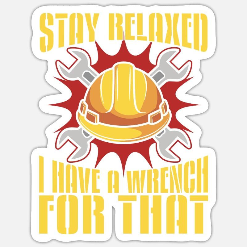 Engineer - Sticker size S (10 x 10 cm) - white matte