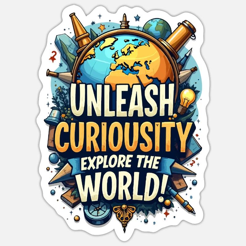 EXPLOREZ LE MONDE Sticker taille S (10 x 10 cm)