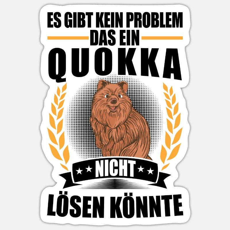 Quokka solves problems Marsupial Quokka Sticker size S (10 x 10 cm)