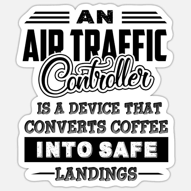 Air Traffic Controller Sticker size S (10 x 10 cm)