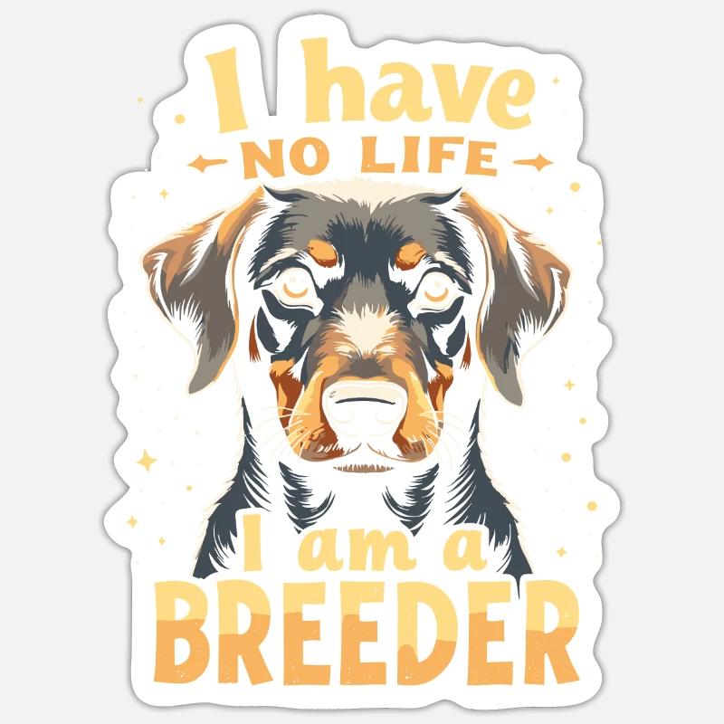 Éleveur - Sticker taille S (10 x 10 cm) - blanc mat