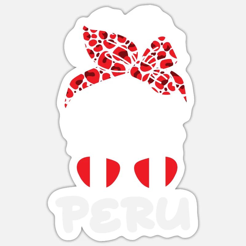 Peru Peruvian Gift - Sticker size S (10 x 10 cm) - white matte