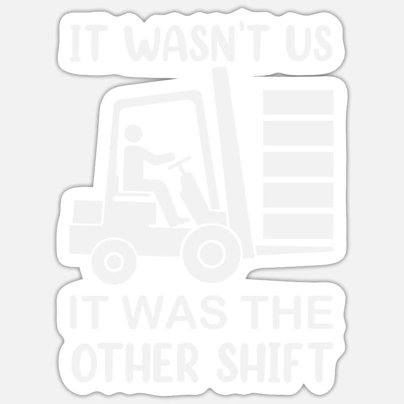 Gabelstaplerfahrer Gabelstaplerfahrer Sticker Größe S (10 x 10 cm)