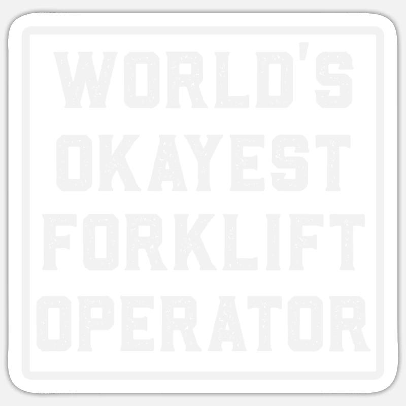 Gabelstaplerfahrer Gabelstaplerfahrer Sticker Größe S (10 x 10 cm)