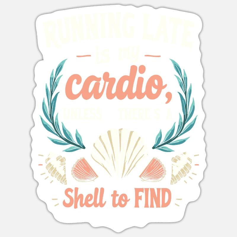 Beach combing Sticker size S (10 x 10 cm)