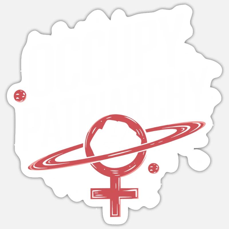 Occupy Patriarchy Feminist Empowerment Sticker size S (10 x 10 cm)