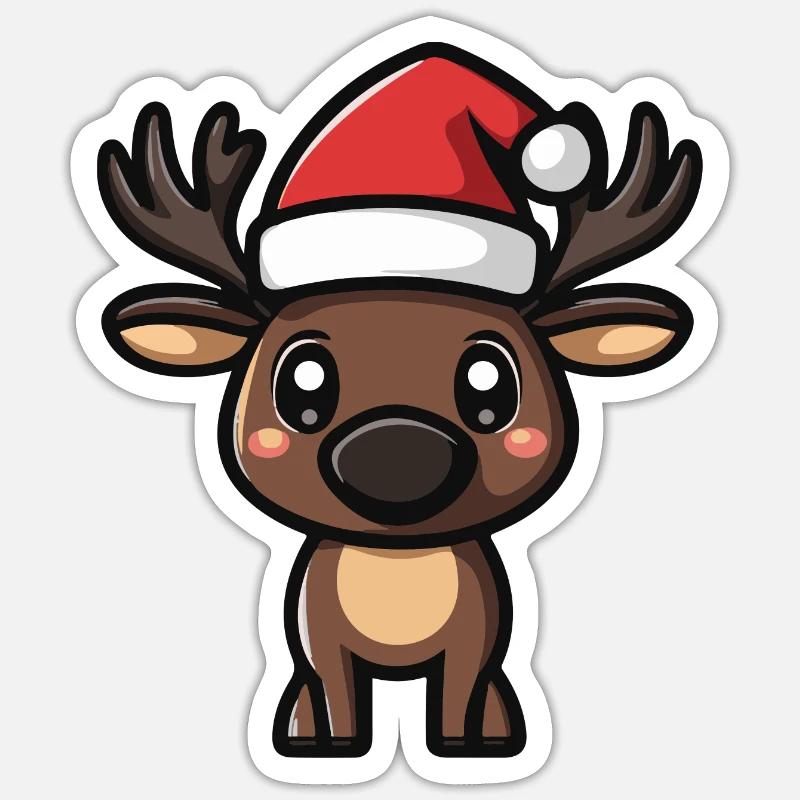 Orignal Noël Noël - Sticker taille S (10 x 10 cm) - blanc mat