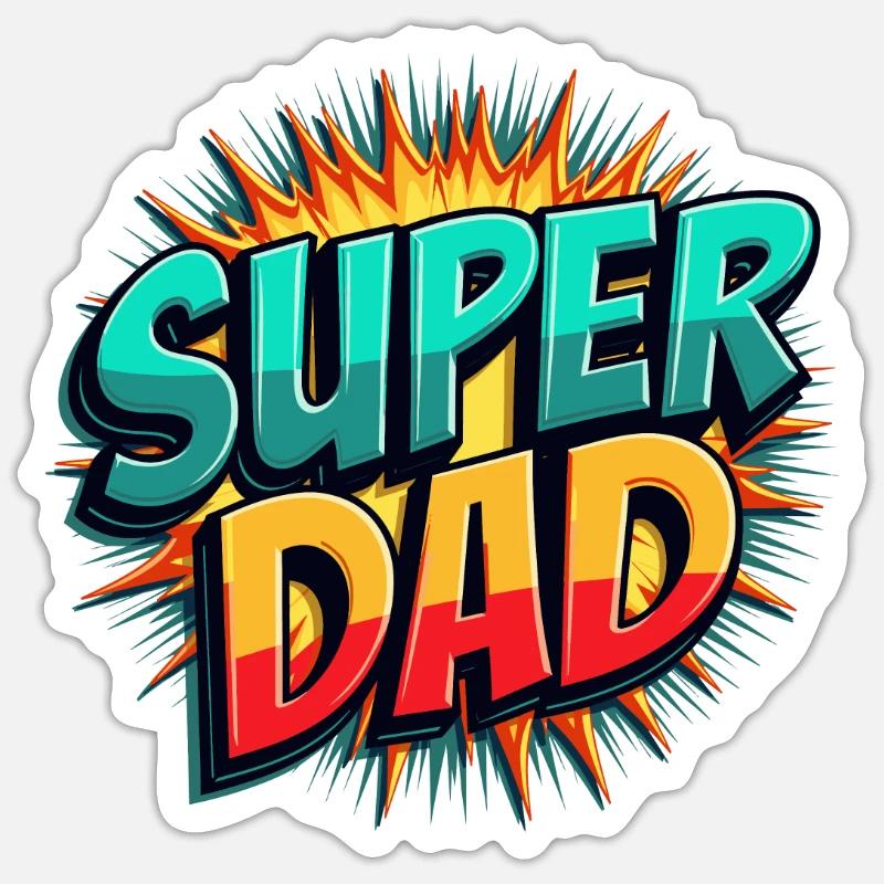 CADEAUX POUR PAPA - Sticker taille S (10 x 10 cm) - blanc mat