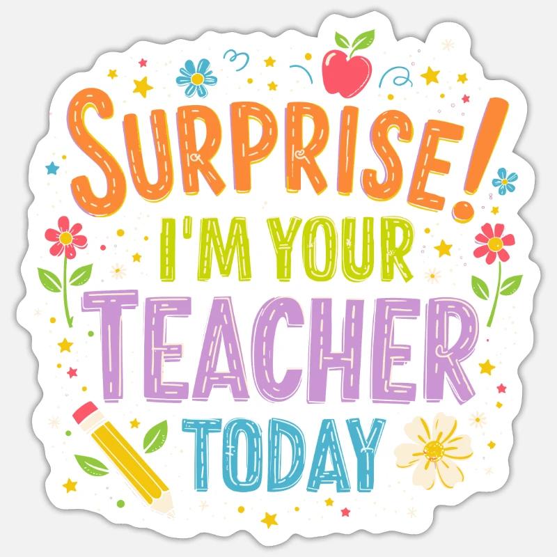 ENSEIGNANT Sticker taille S (10 x 10 cm)