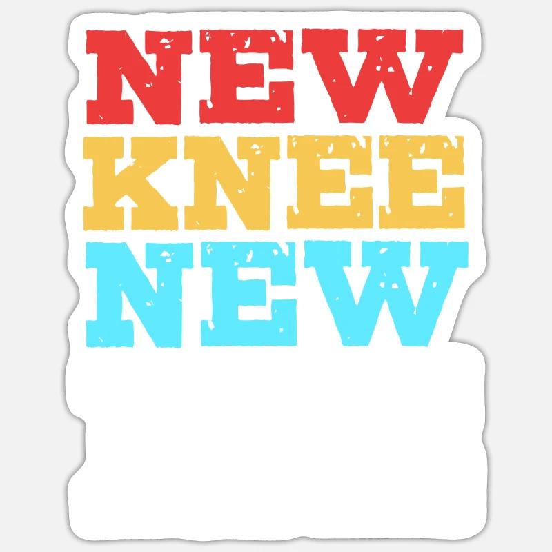 Knee Surgery - Sticker size S (10 x 10 cm) - white matte