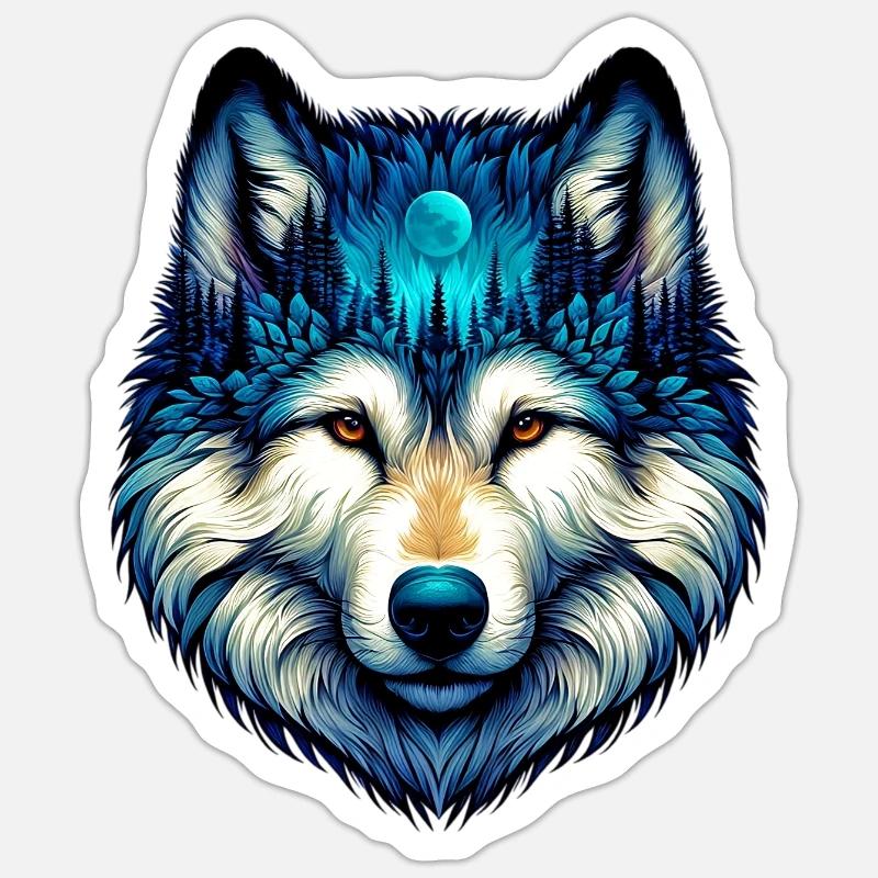 Wolf Sticker size S (10 x 10 cm)