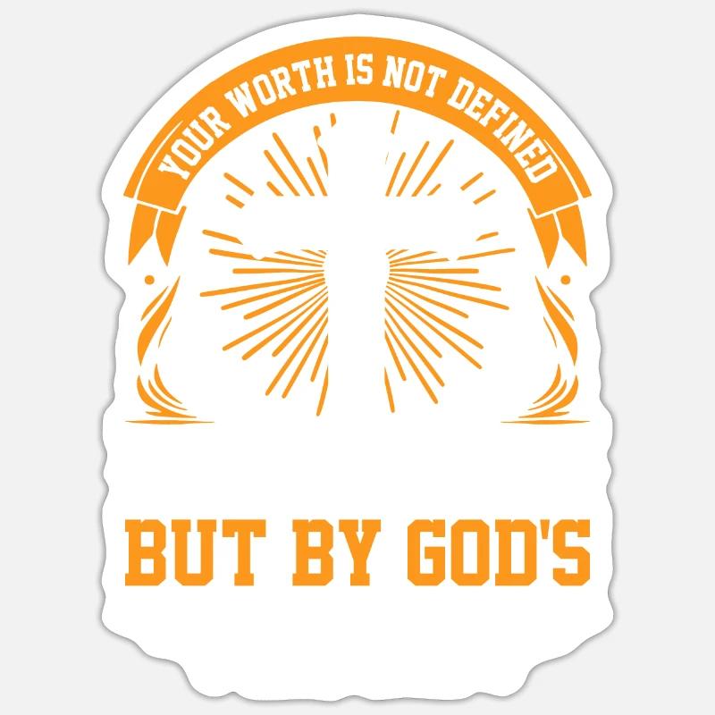 Dein Wert wird nicht durch deine Fehler definiert, sondern durch Sticker Größe S (10 x 10 cm)