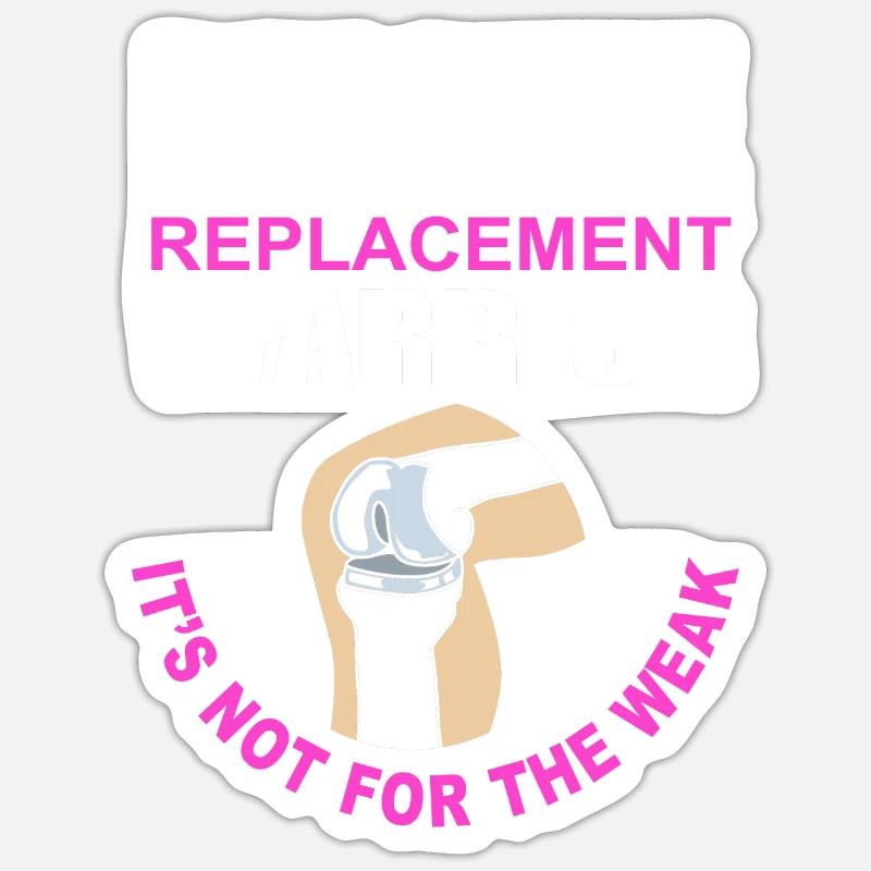 Knee Surgery - Sticker size S (10 x 10 cm) - white matte