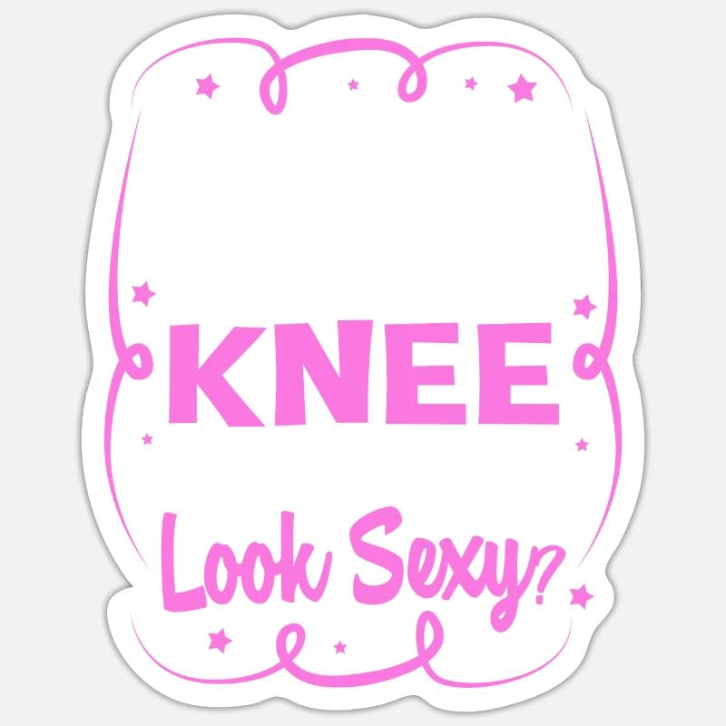 Knee Surgery - Sticker size S (10 x 10 cm) - white matte