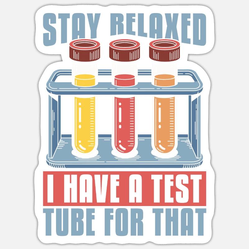 Assistante de laboratoire - Sticker taille S (10 x 10 cm) - blanc mat