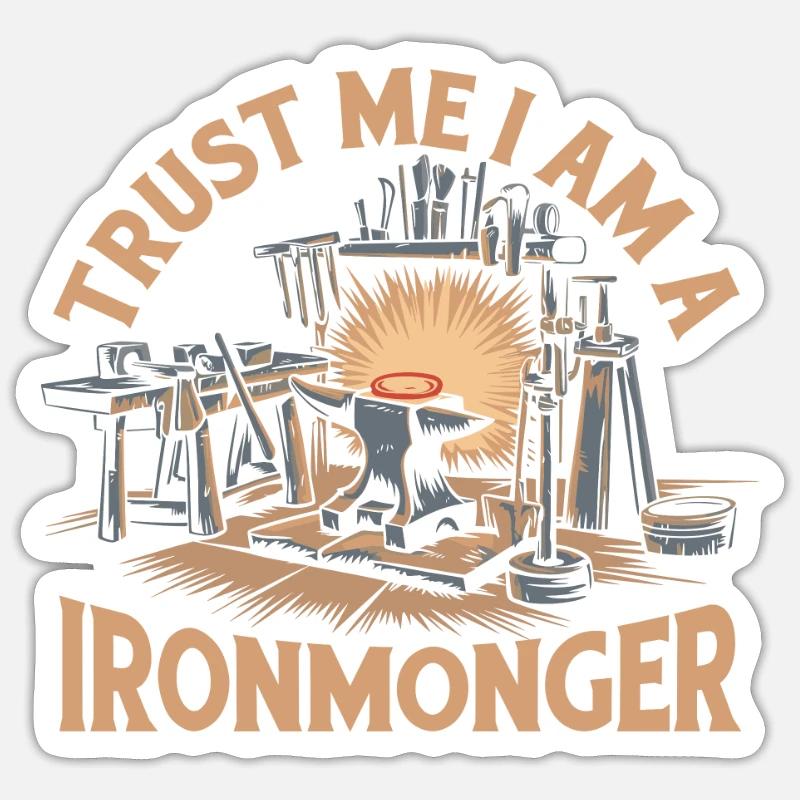 Ironmonger Sticker size S (10 x 10 cm)