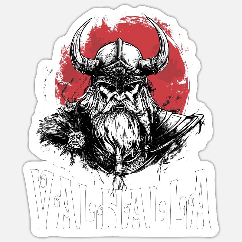 Wikinger Viking Vikings Valhalla Odin Thor Sticker size S (10 x 10 cm)