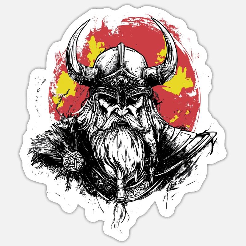 Wikinger Viking Vikings Valhalla Odin Thor Ragnar Sticker size S (10 x 10 cm)
