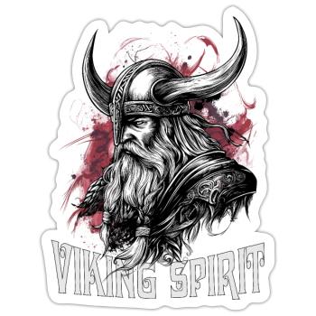 Valhalla Viking Spirit Wikinger Viking Vikings - Sticker Größe S (10 x 10 cm) - Mattweiß - Vorne