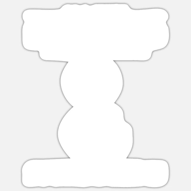 Sousaphone - Sticker Größe S (10 x 10 cm) - Mattweiß