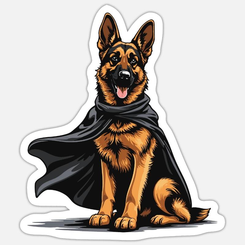 SHEPHERD - Sticker size S (10 x 10 cm) - white matte