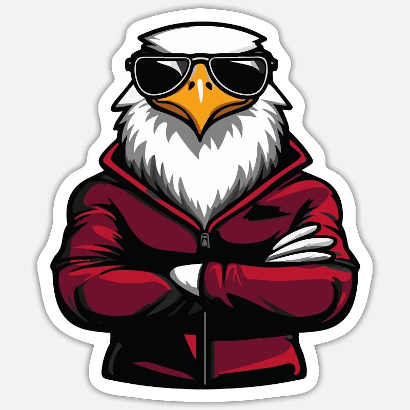 Eagle Comic - Sticker size S (10 x 10 cm) - white matte