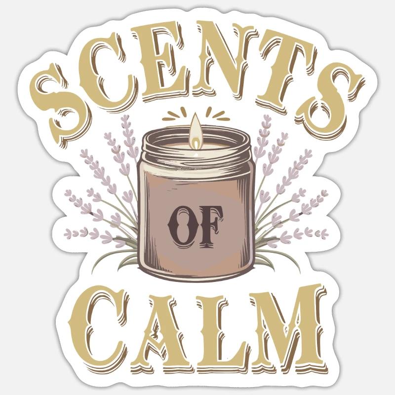 Des bougies faites à la main et créatives à fabriquer soi-même Sticker taille S (10 x 10 cm)