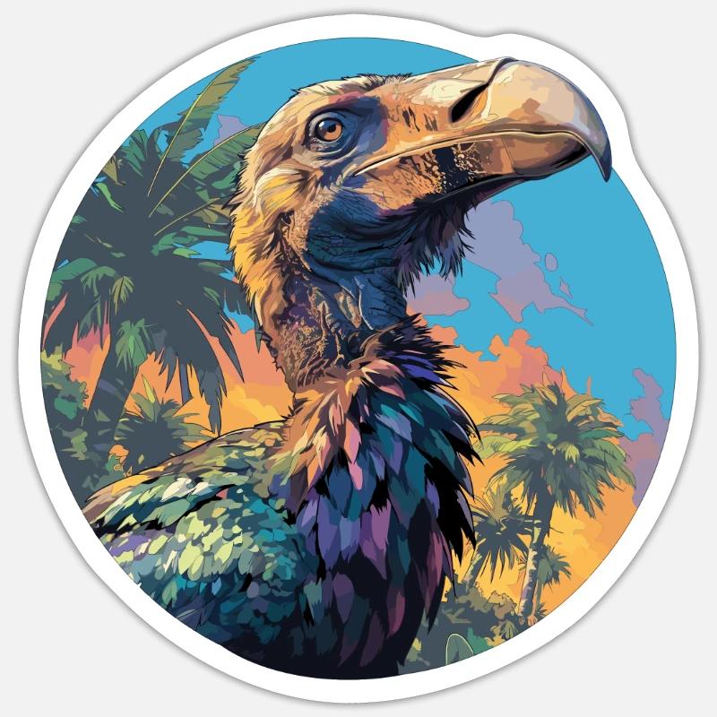 Dodos Dodo - Sticker size S (10 x 10 cm) - white matte