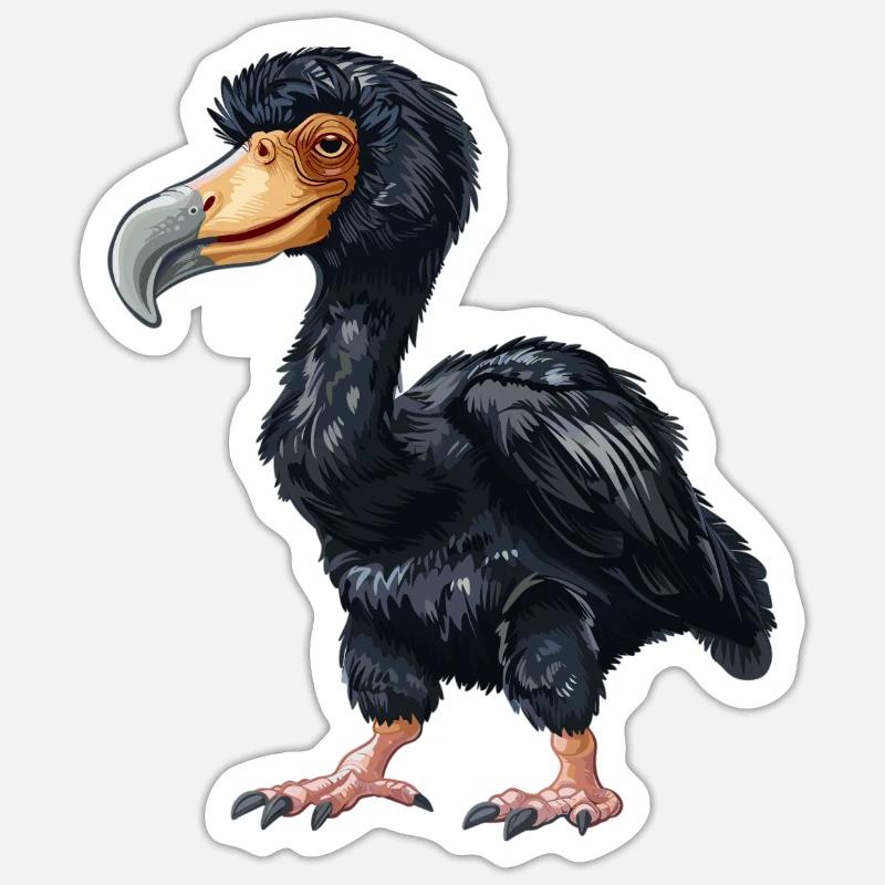 Dodos Dodo - Sticker Größe S (10 x 10 cm) - Mattweiß
