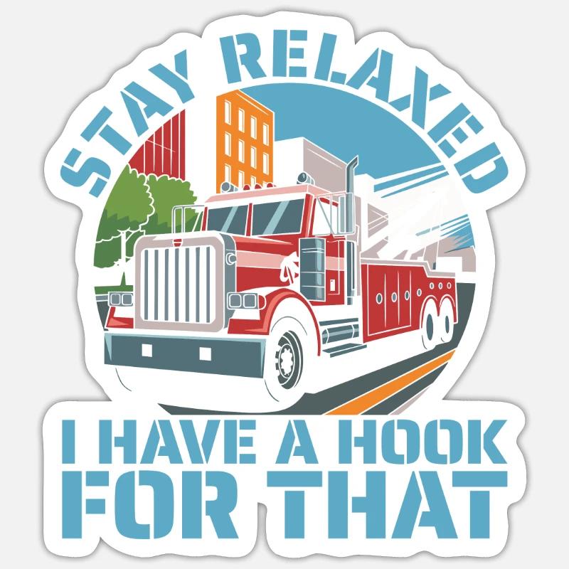 Abschleppdienst Abschlepper Sticker Größe S (10 x 10 cm)