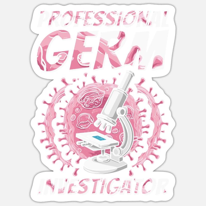 Bacteriologist Sticker size S (10 x 10 cm)
