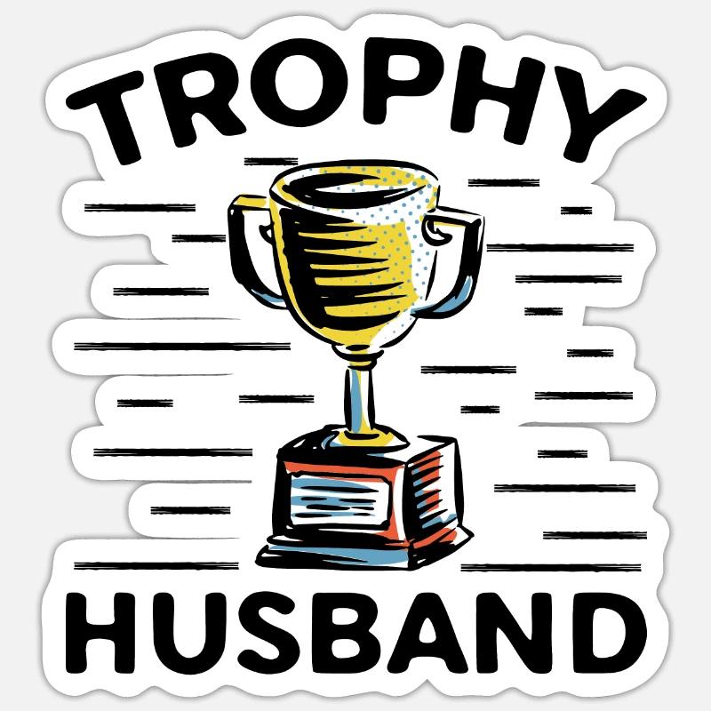 Ehemann Ehe Männer Geschenkidee Heirat Hochzeit Sticker Größe S (10 x 10 cm)