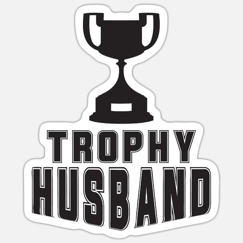 Ehemann Ehe Männer Geschenkidee Heirat Hochzeit Sticker Größe S (10 x 10 cm)