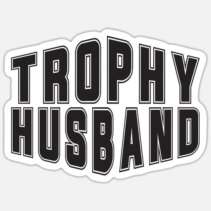 Ehemann Ehe Männer Geschenkidee Heirat Hochzeit Sticker Größe S (10 x 10 cm)